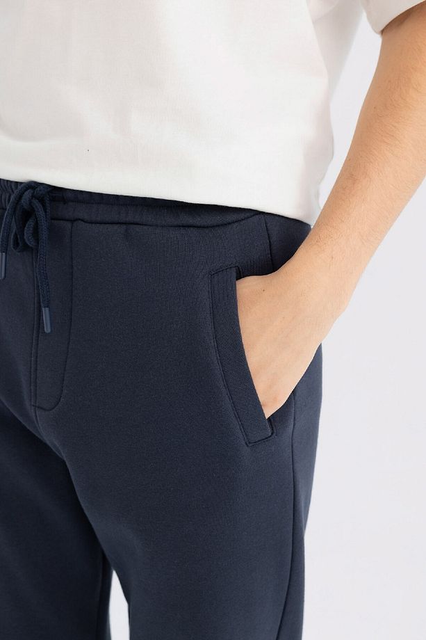 Standart Fit Fleto Cepli Esnek Paça Kalın Basic Sweatshirt Kumaşı Eşofman Altı A6468AX24AU - 5