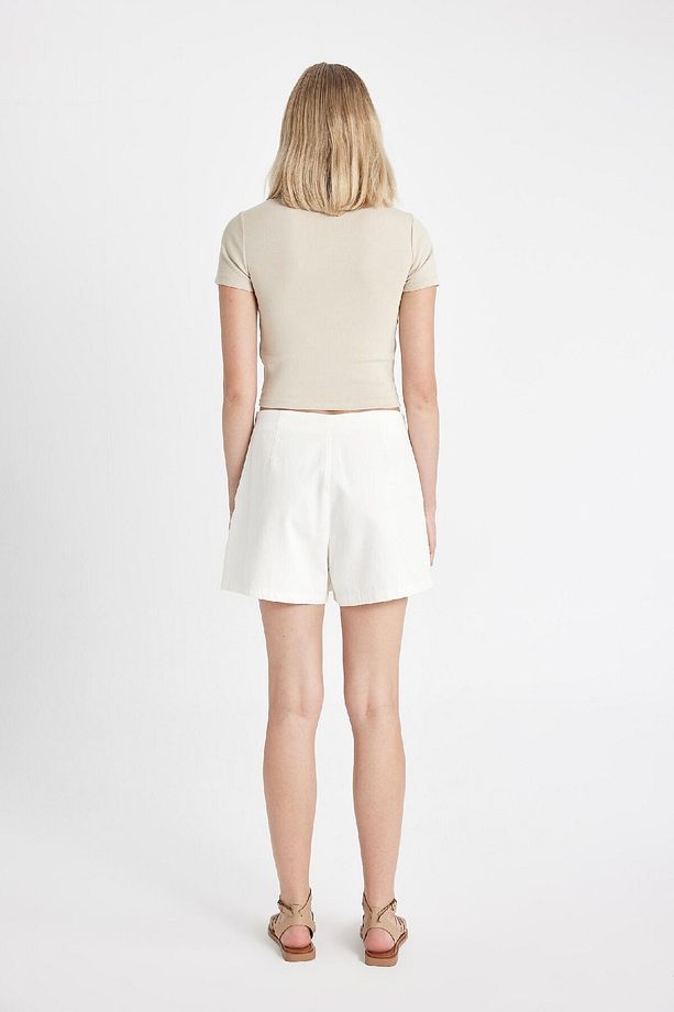 Regular Fit Normal Bel Gabardin Şort Etek D0383ax24hs - 8