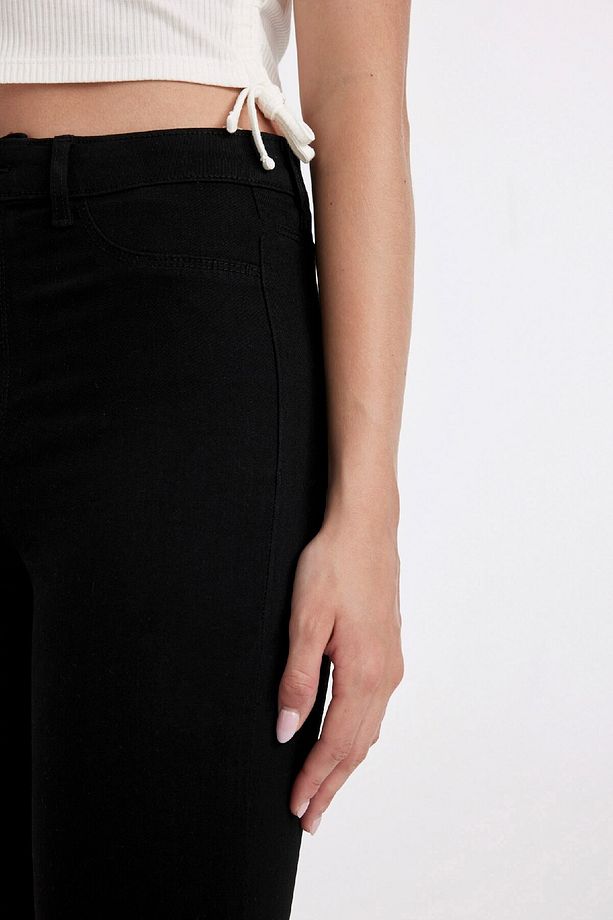 Jegging Yüksek Bel Bilek Boy Dar Paça Basic Düz Jean Pantolon B7498ax24au - 4