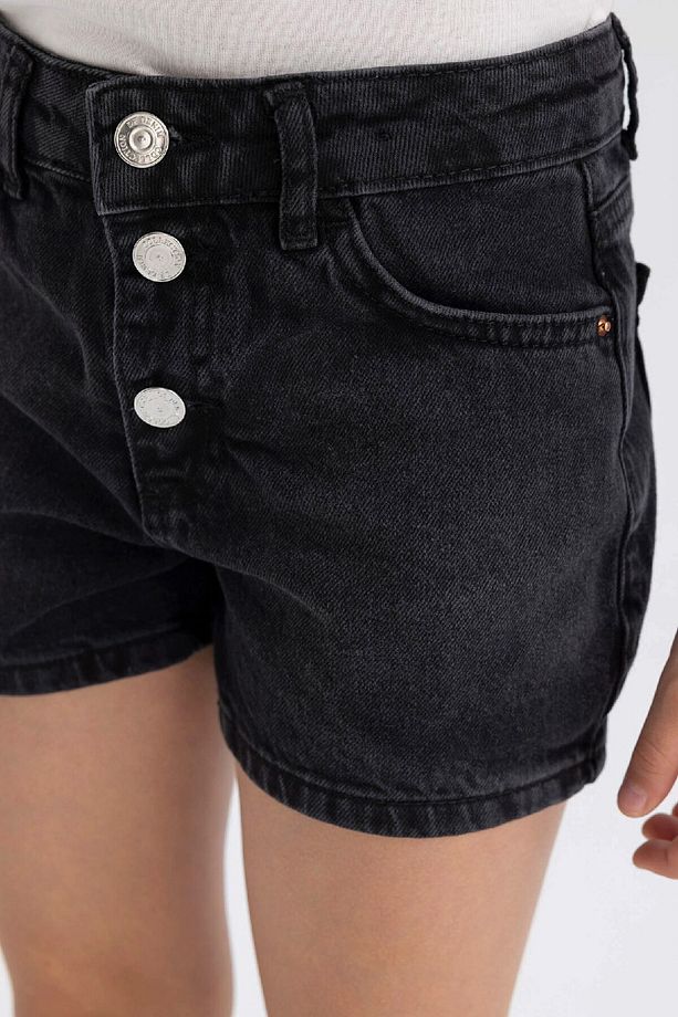Kız Çocuk Mom Fit Jean Şort D1712A824SM - 5