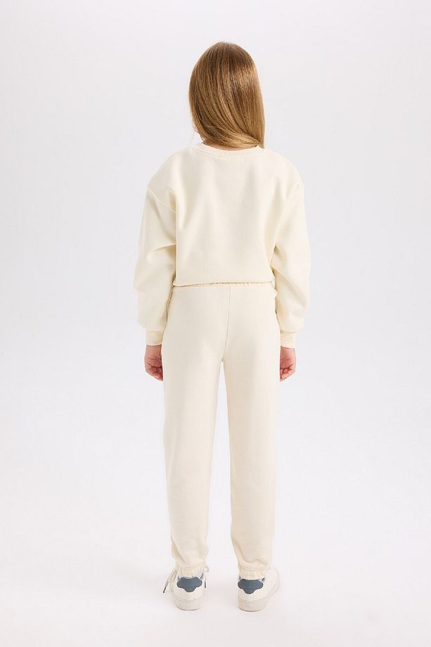Kız Çocuk Beli Paçası Lastikli Basic Düz Jogger Eşofman Altı D3201a824wn - 6