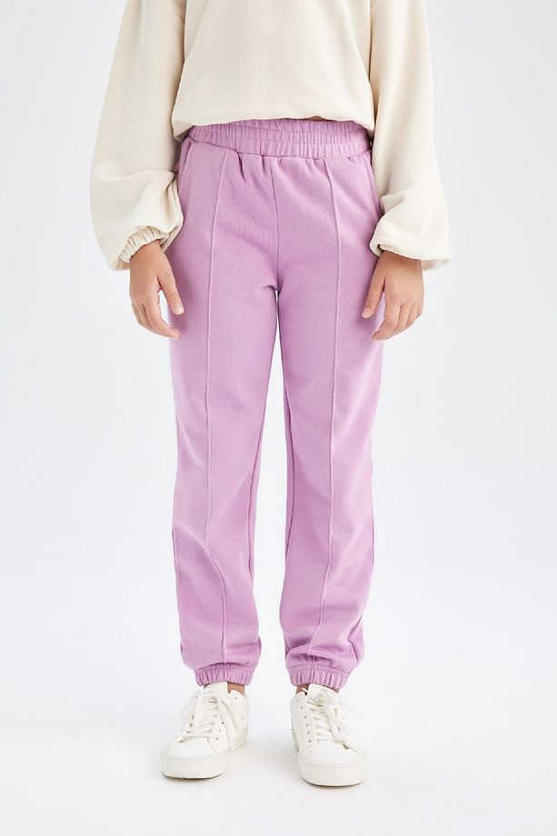 Kız Çocuk Beli Paçası Lastikli Basic Düz Jogger Eşofman Altı D3201a824wn - 4
