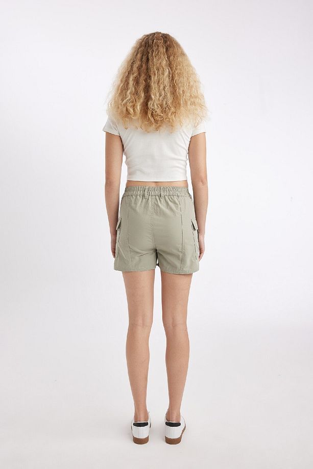 Regular Fit Normal Bel Kısa Paça Poplin Şort A3689AX24HS - 6