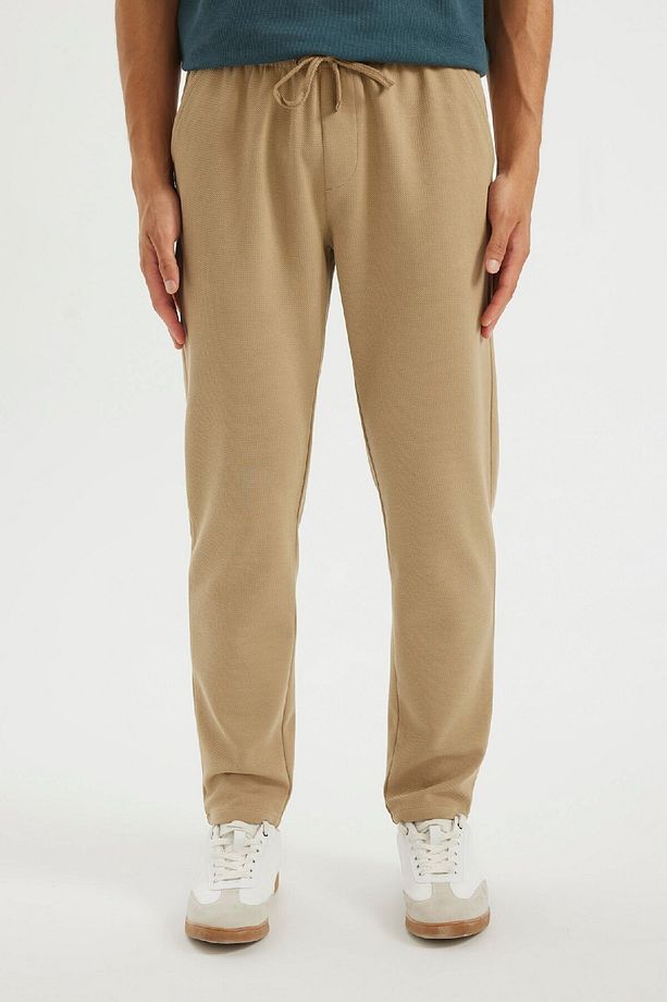 Jogger Pantolon Basic Düz Beli Bağcıklı Cepli Düz Paça C6022ax24au - 4