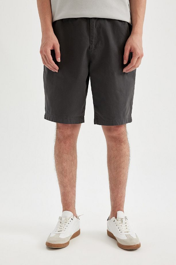 Regular Fit Gabardin Bermuda Şort D2899ax24hs - 3