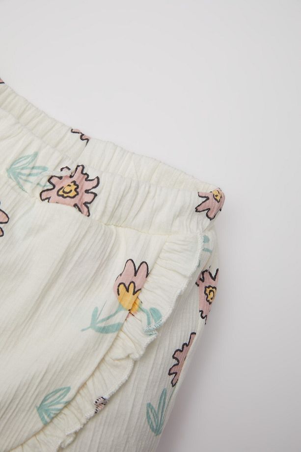 Kız Bebek Çiçekli Şort Etek D3571A524SM - 2