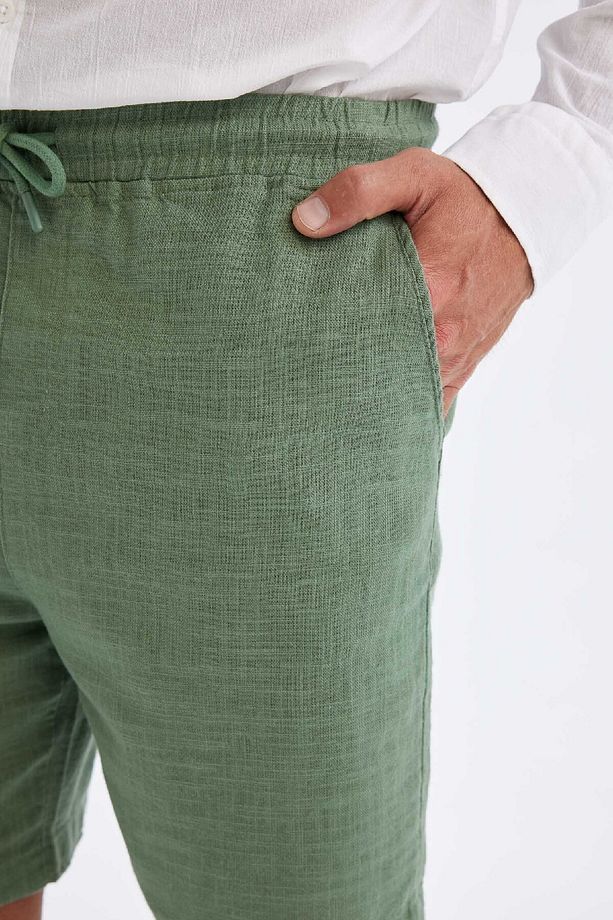 Relax Fit Pamuklu Bermuda Şort D1051AX24SM - 4