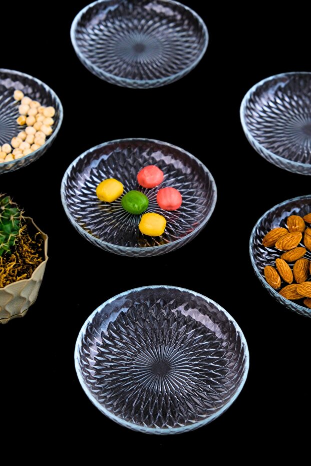 Tabak Evi Aden Breakfast Slanted Glass Bowl 12cm 6 Pieces 2493