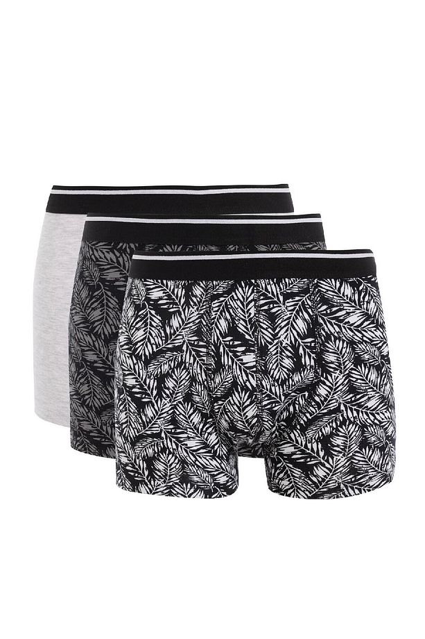 Regular Fit Desenli 3'lü Boxer B0577ax24wn - 1