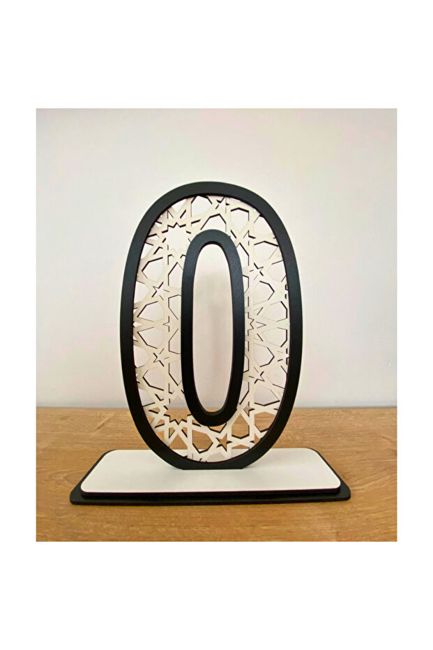 0 Year Old Birthday Table Decoration (Bjk Themed Black-White)