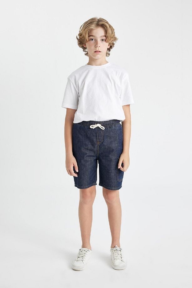 Erkek Çocuk Jean Şort D2687A824SM - 4