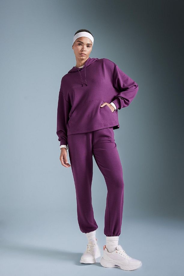 Fit Sporcu Jogger Eşofman Altı Standart Fit Modal Çift Cepli Basic Düz B1794ax24au - 4