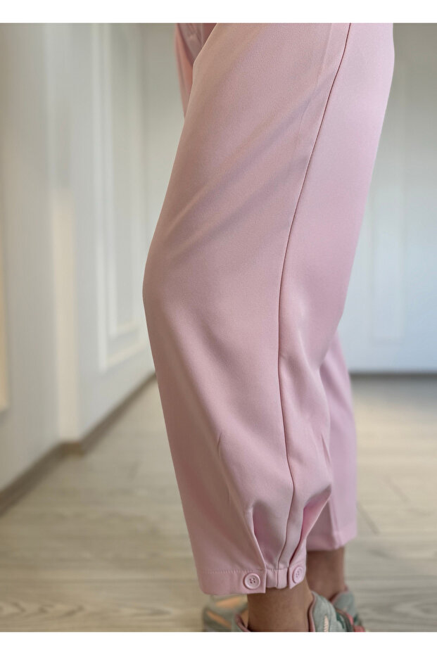 Pile Detaylı Pantolon - 3