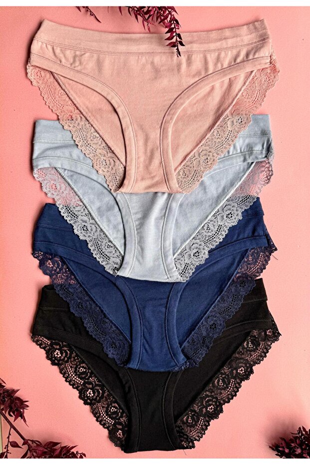 Softlace – Pack of 4 Stylish and Comfortable Modal Fabric Women's Panties, Soft Lace Elegance