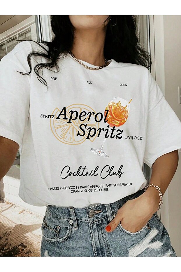 Oversize Cut Short Sleeve Printed T-Shirt