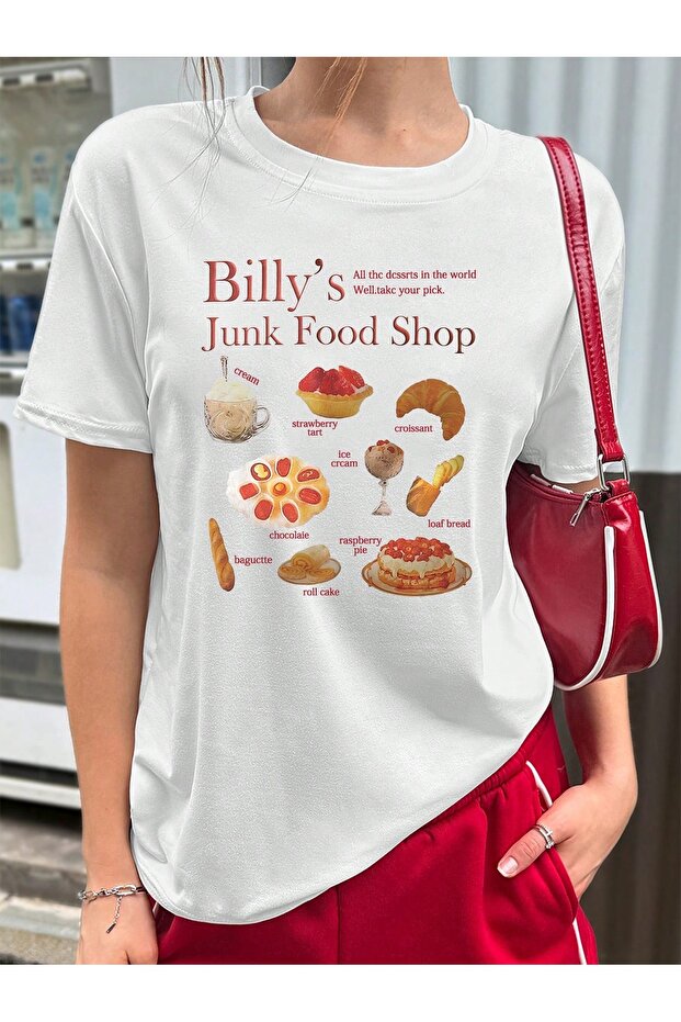 Oversize Cut Short Sleeve Printed T-Shirt