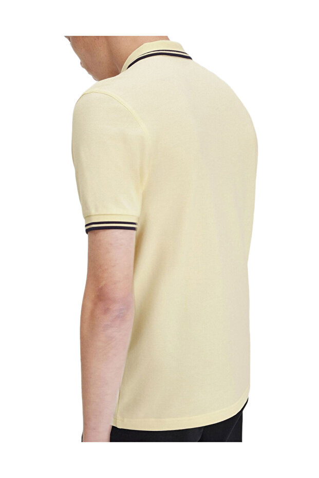 KOSZULKA POLO, MĘSKA, Z KRÓTKIM RĘKAWEM, DWUKOLOROWA, Z HAFTowanym LOGO, Z GUZIKAMI - 3