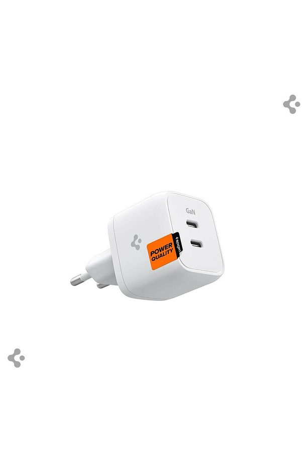 35W GaN USB-C 2 Port Mini Adaptör Samsung PPS Destekli Hızlı Şarj Type-C PE2104 White - ACH03714 - 1