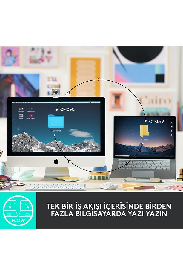 Mx Keys Mini Minimalist Kablosuz Bluetooth Aydınlatmalı Türkçe Q Klavye - Siyah - 8