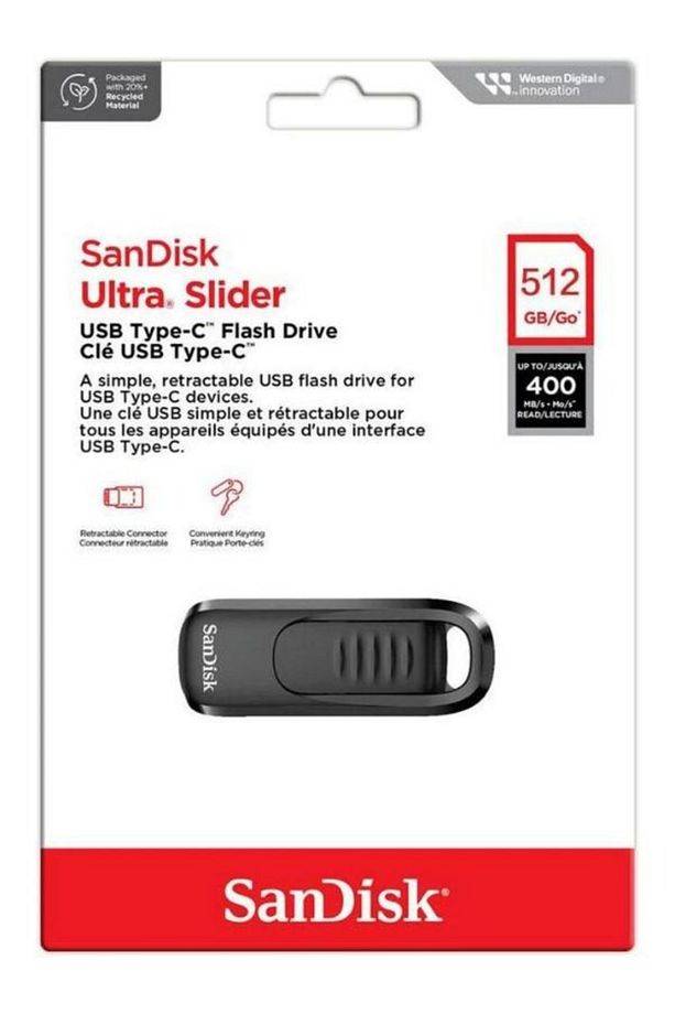 Ultra Slider 512GB SDCZ480-512G-G46 USB 3.2 Type-C Flash Bellek - 3