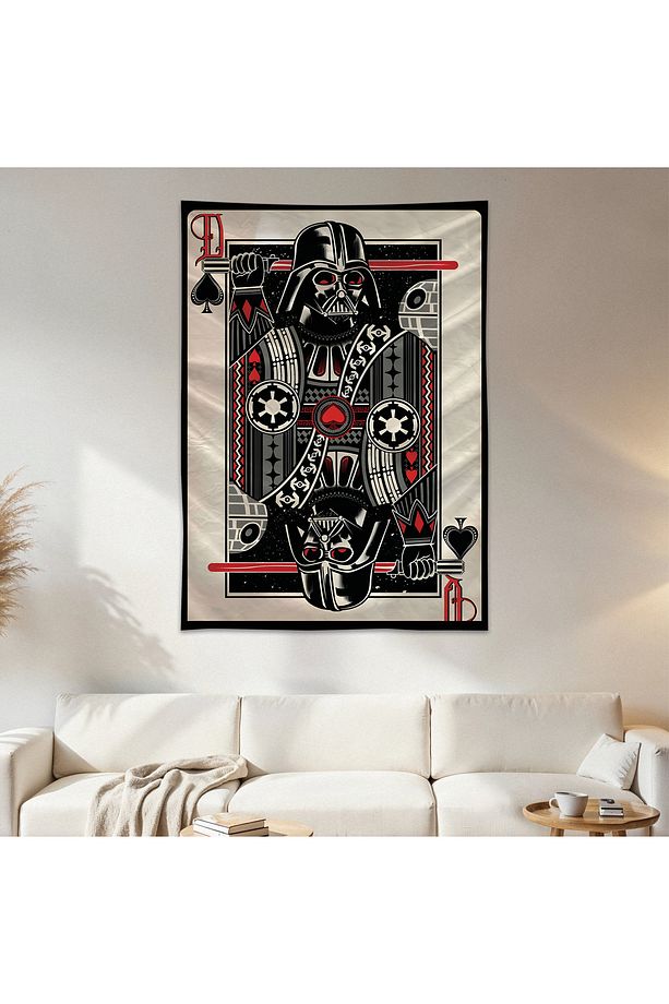 Darth Vader Duvar Örtüsü Duvar Halısı Birinci Kalite Saten Kumaş Poster - 1