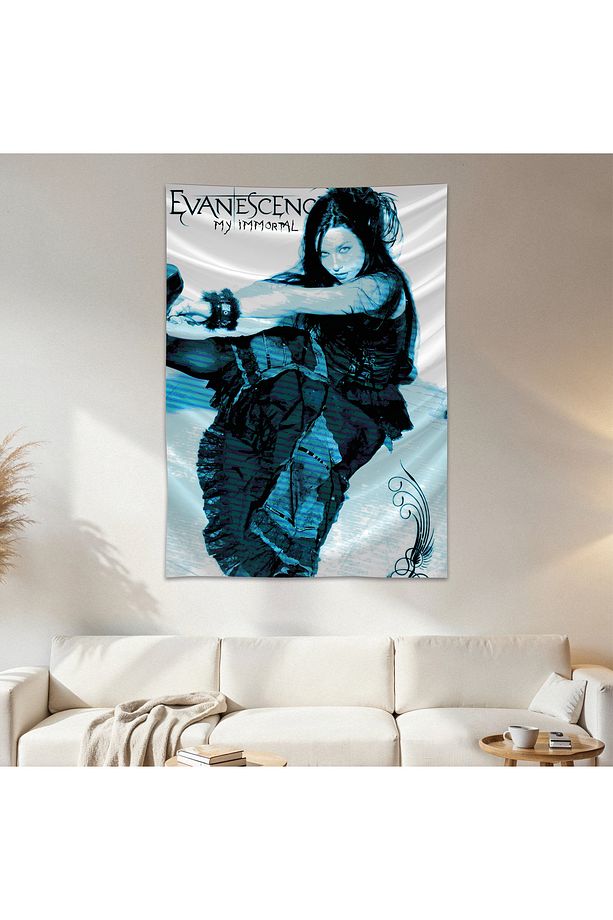 EvaneScence Duvar Örtüsü Duvar Halısı Birinci Kalite Saten Kumaş Poster - 1