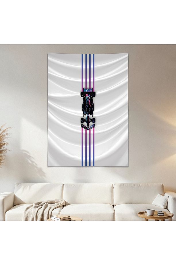 Alpine Formula 1 Duvar Örtüsü Duvar Halısı Birinci Kalite Saten Kumaş Poster - 1