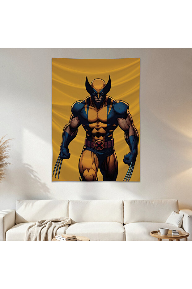 Wolverine Wall Drape Wall Tapestry First Quality Satin Fabric Poster