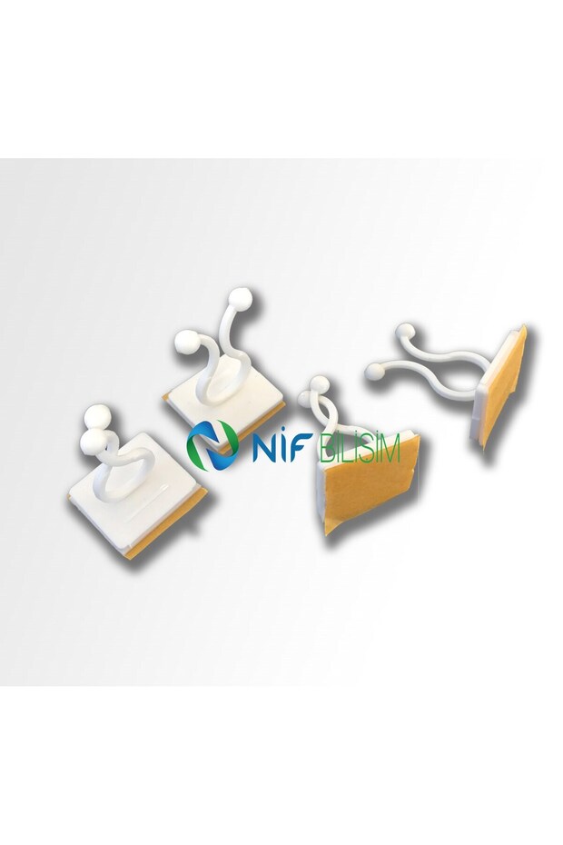 Nif 20 adet Sarmaşık Çiçek Tutucu Duvar Tutturma Aparatı Yapışkanlı Bitki Klipsi Tutucu Düzenleyici - 1