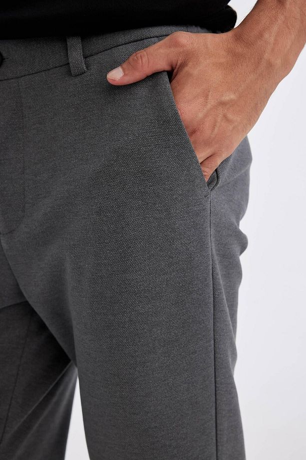 Kumaş Pantolon Tailored Regular Fit Normal Kesim Basic Düz Cepli Düz Paça D3707ax24au - 6