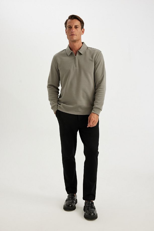 Kumaş Pantolon Tailored Regular Fit Basic Düz Cepli Düz Paça D3707ax24au - 3