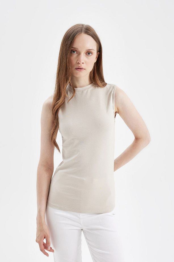Bisiklet Yaka Basic Kısa Kollu Tunik D4039axns - 3