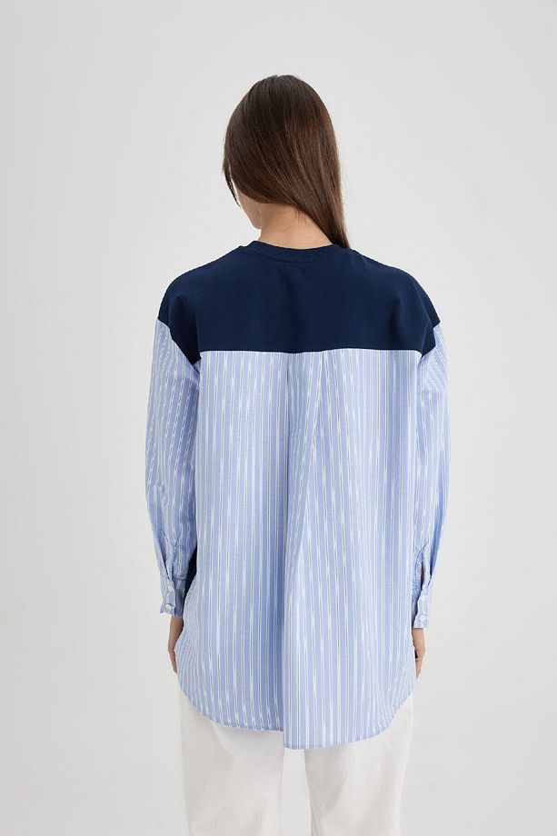 Regular Fit Uzun Kollu Basic Düz Sweatshirt Tunik C4556ax24sm - 7