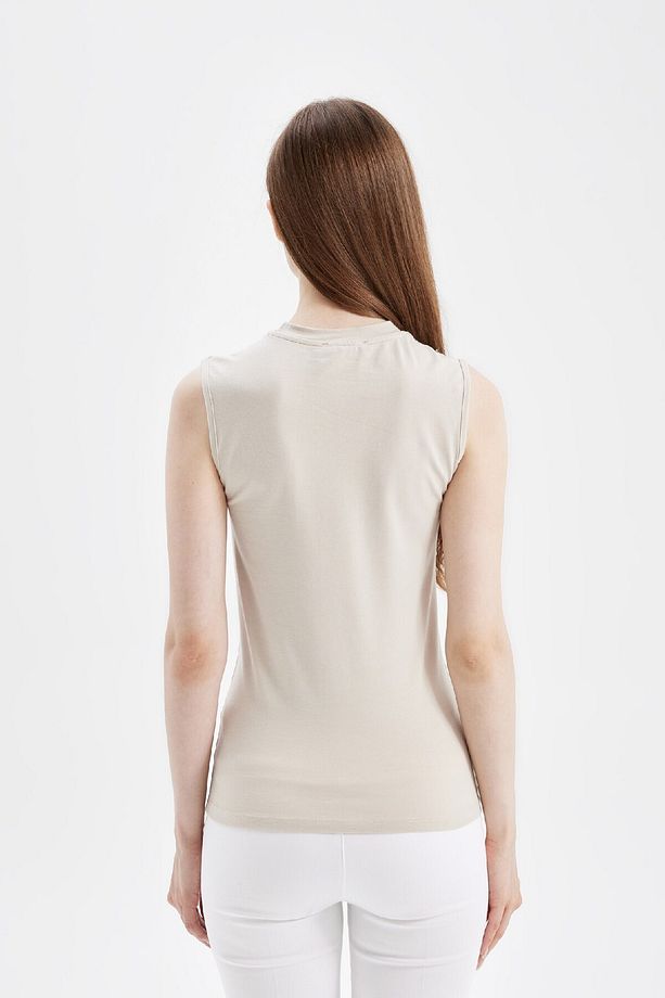 Bisiklet Yaka Basic Kısa Kollu Tunik D4039axns - 5