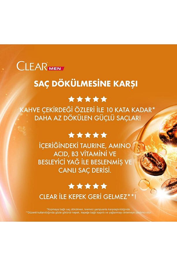 Kepeğe Karşı Etkili Şampuan Saç Dökülmesine Karşı Kahve Çekirdeği Özü 350 ml 3 Adet - 5