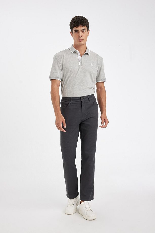 Regular Fit Normal Kesim Pantolon Düz Paça Cepli Basic Düz D1049ax24wn - 3