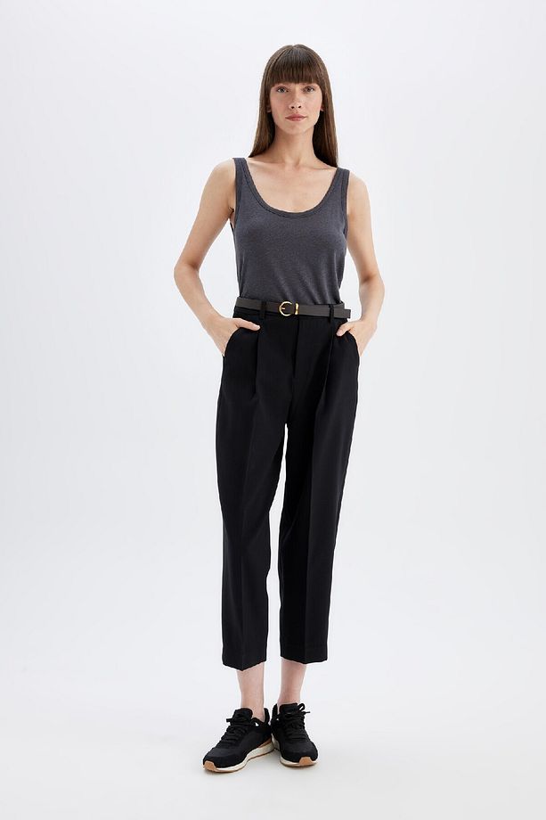 Regular Fit U Yaka Keten Karışımlı Basic Düz Atlet D4453ax24hs - 2