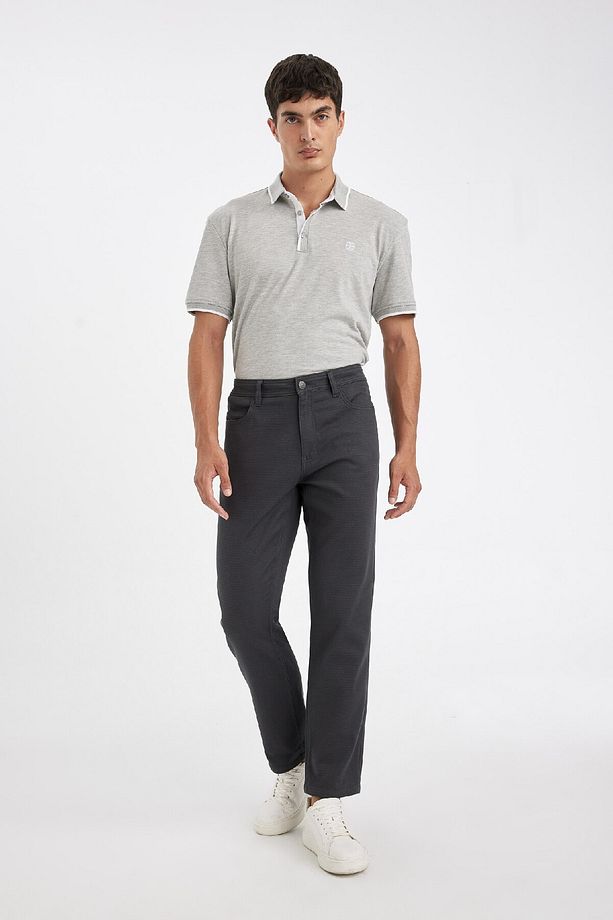 Regular Fit Normal Kesim Pantolon Düz Paça Cepli Basic Düz D1049ax24wn - 5