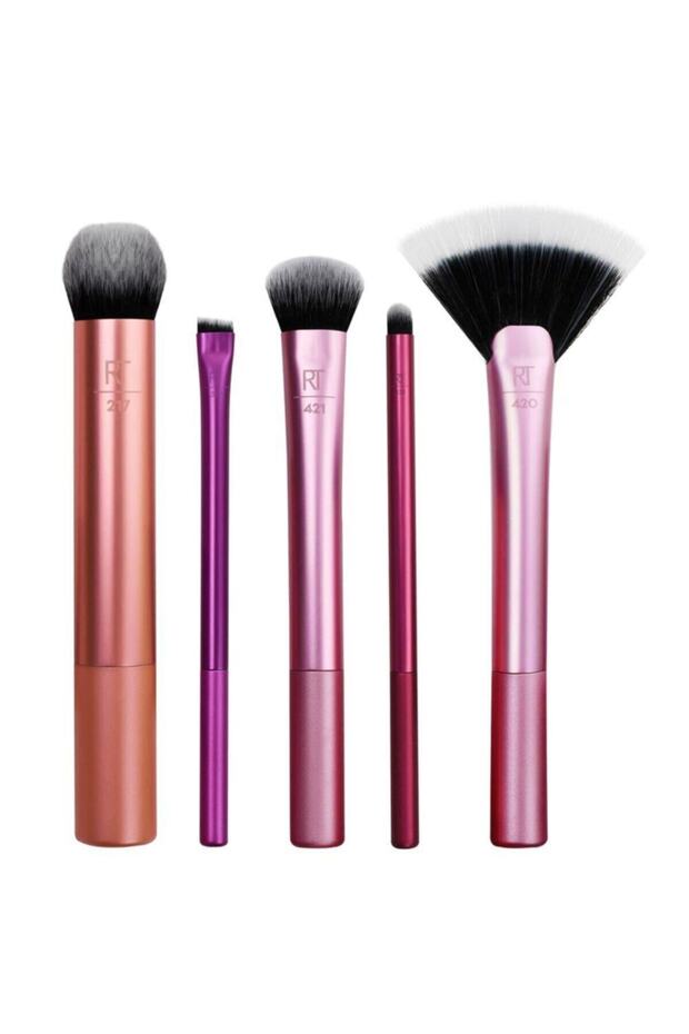 Real Techniques Essential Makeup Brush Set - 5 Brushes - 3