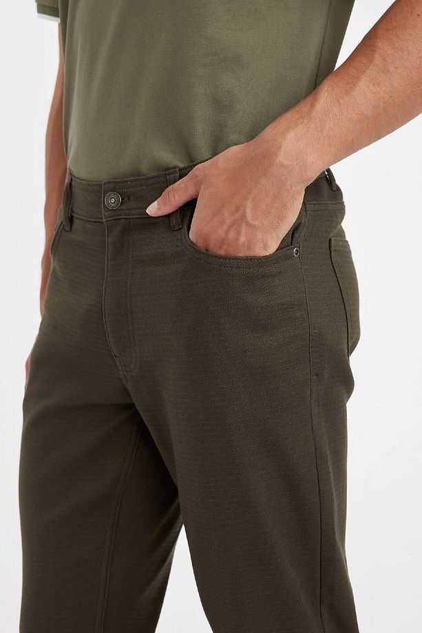 Regular Fit Normal Kesim Pantolon Düz Paça Cepli Basic Düz D1049ax24wn - 5
