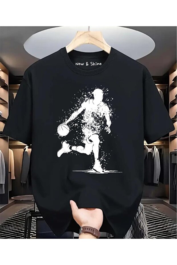 Basketball Player Printed Oversize T-Shirt