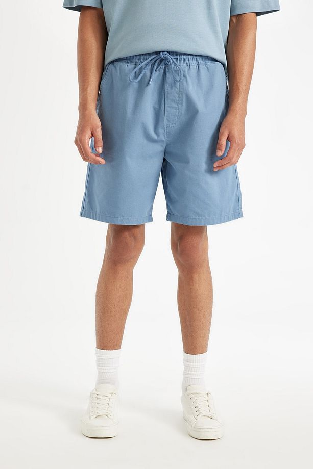 Relax Fit Gabardin Bermuda Şort D4697AX24HS - 4