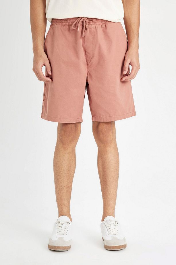Relax Fit Gabardin Bermuda Şort D4697AX24HS - 4
