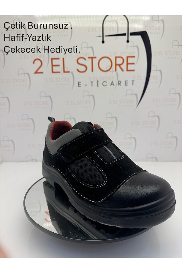 2EL STORE ÇELİK BURUNSUZ 04 İŞ VE BAHÇE  AYAKKABISI RAHAT SAĞLAM VE HAFİF 40-45 NUMARA ARASI - 3