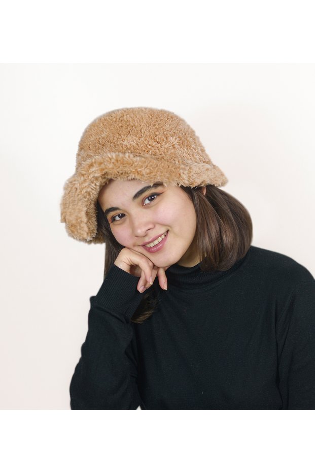 Plush Women's Hat - Warmest in Winter Fashion