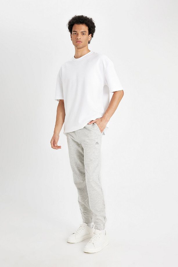 Regular Fit Eşofman Altı Cepli Basic Düz Beli Bağcıklı Lastikli Paça D4416ax24au - 3
