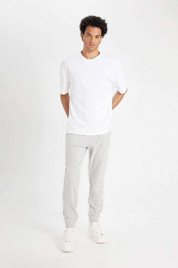 Regular Fit Eşofman Altı Cepli Basic Düz Beli Bağcıklı Lastikli Paça D4416ax24au - 1
