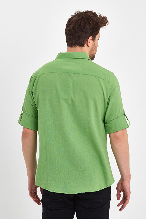 Lanena košulja Ae-y13007lns Basic - 7