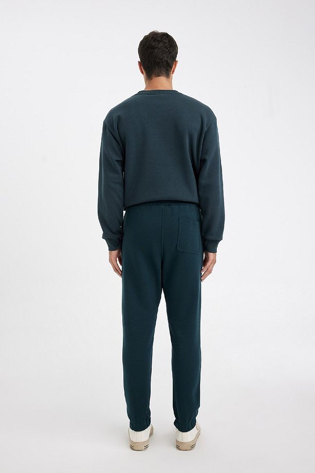 Relax Fit Kalın Jogger Eşofman Altı Basic Düz Beli Bağcıklı Lastikli Paça Cepli U7438az24au - 8