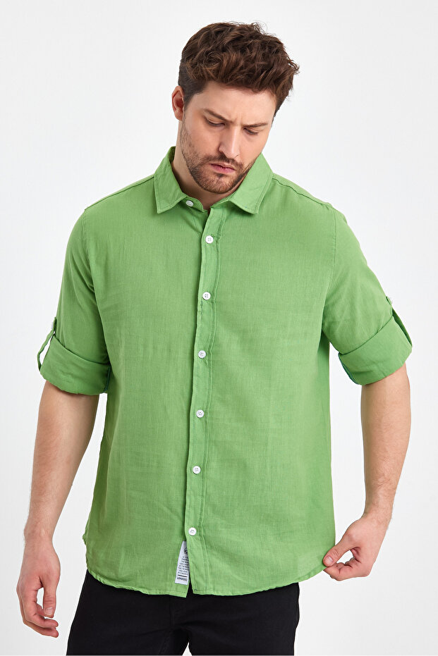 Lanena košulja Ae-y13007lns Basic - 5